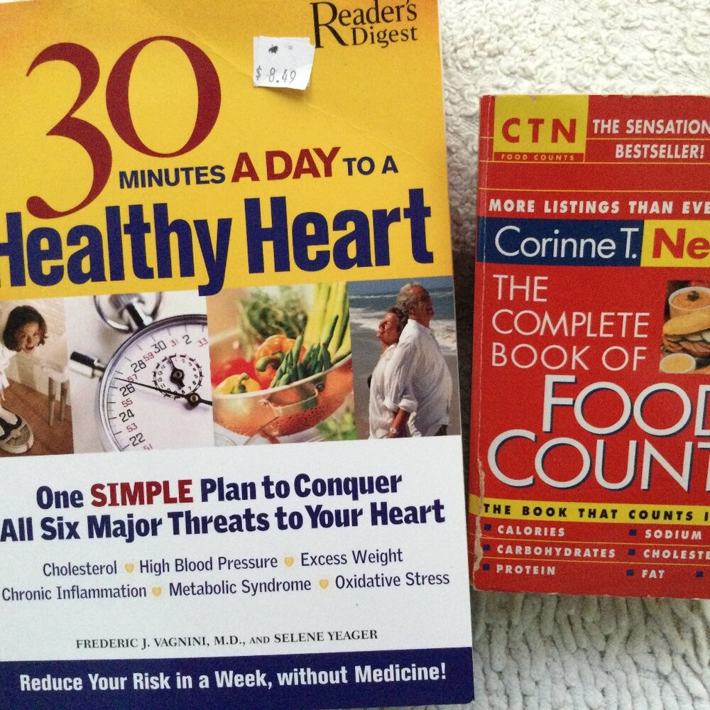 Healthy Heart Program with Recipes & Food Counter Book to monitor what you eat